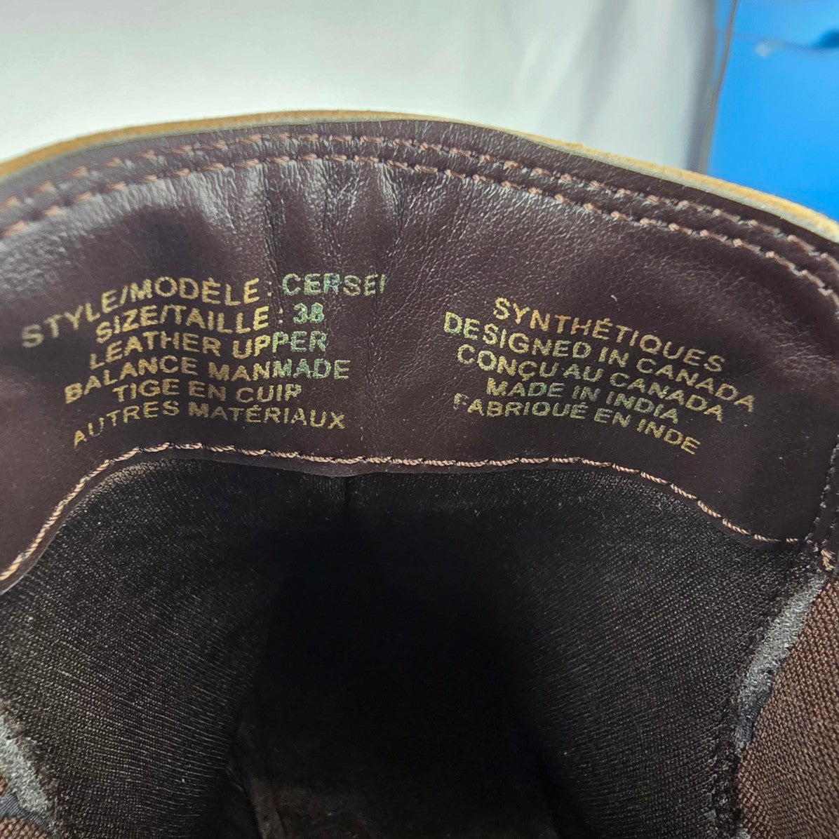 Portfolio Brown Heeled Ankle Boot Size 7.5