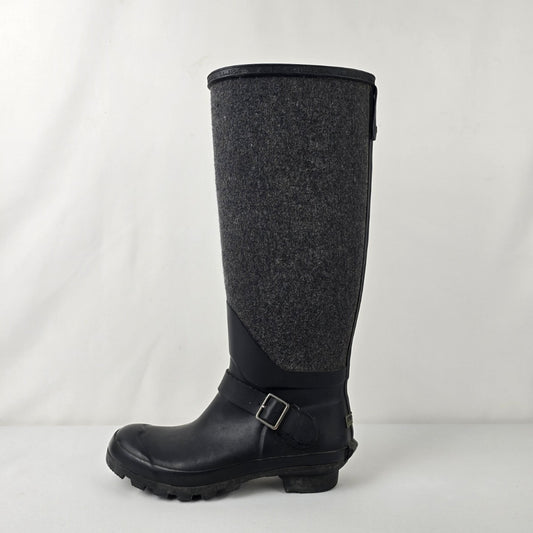 Wind River Black Winter Rain Boots Size 7