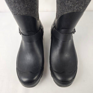 Wind River Black Winter Rain Boots Size 7