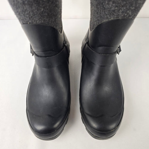 Wind River Black Winter Rain Boots Size 7