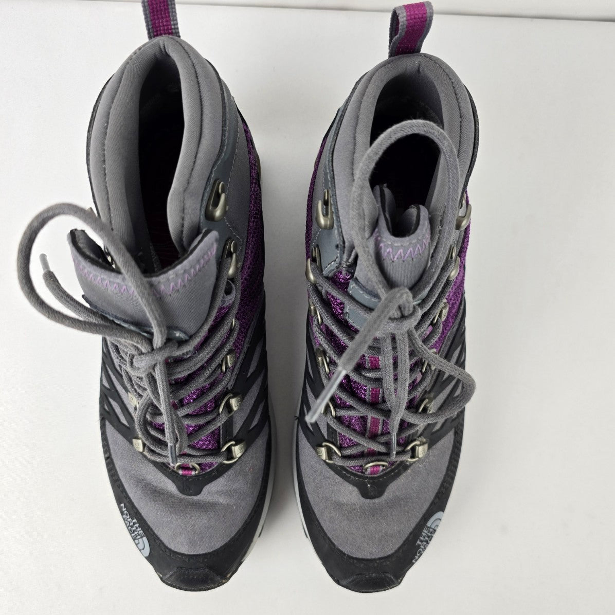 The North Face  Gore-Tex Purple & Grey Hiking Boots Size 10