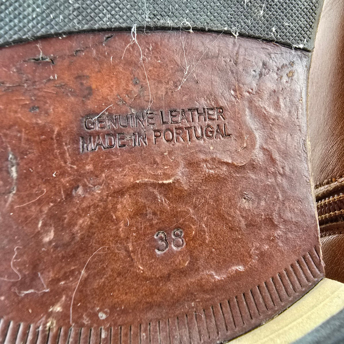 Brown Leather Ankle Boots Size 8