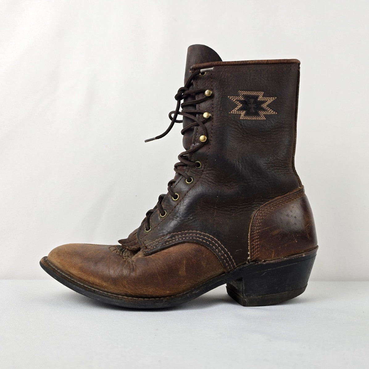 Vintage Abilene Brown Leather Western Boots Size 7