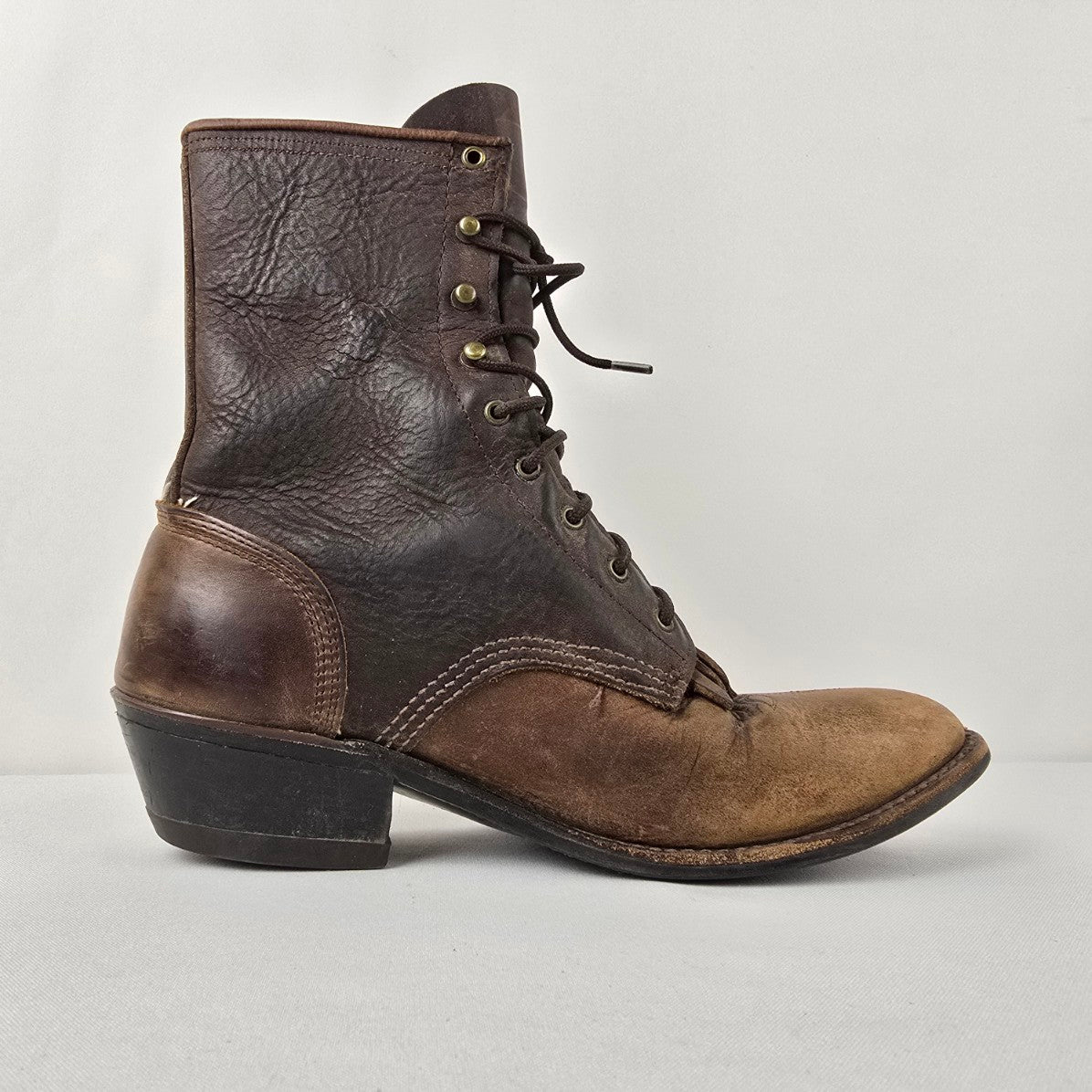 Vintage Abilene Brown Leather Western Boots Size 7