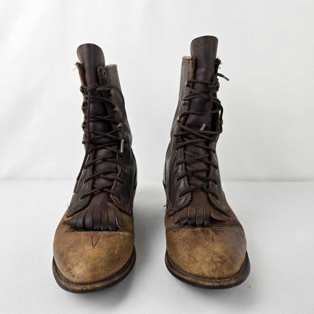 Vintage Abilene Brown Leather Western Boots Size 7