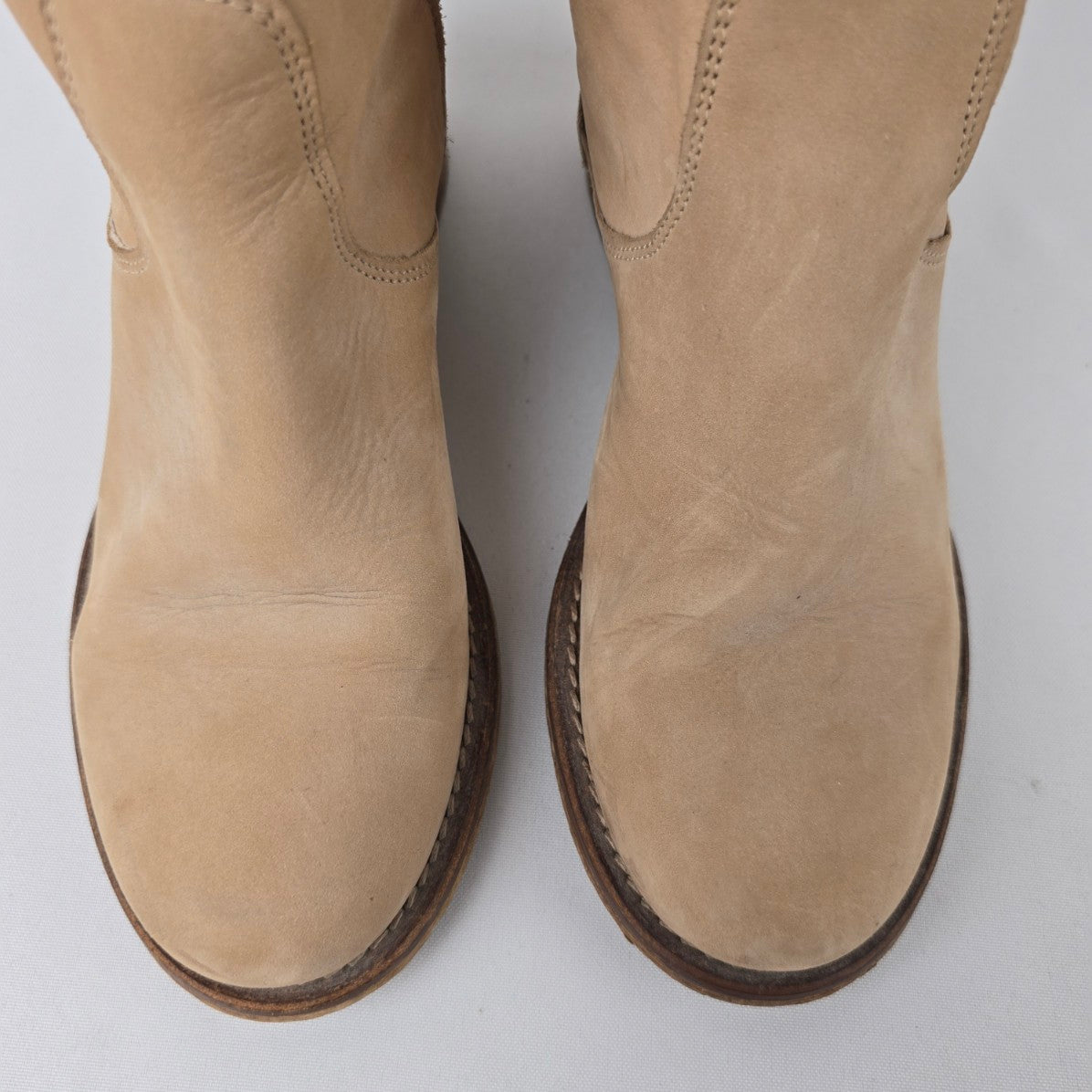 Marte's Made In Ital Brown Leather Ankle Boots Size 6