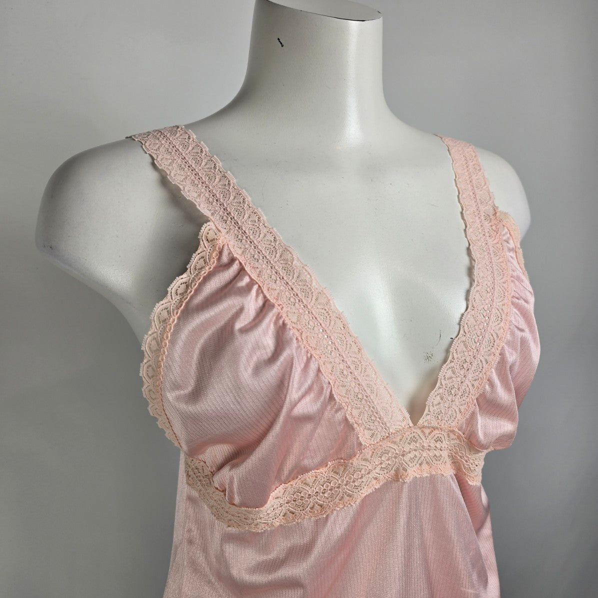 Vintage Janice Young Pink Lingerie Top Size S/M