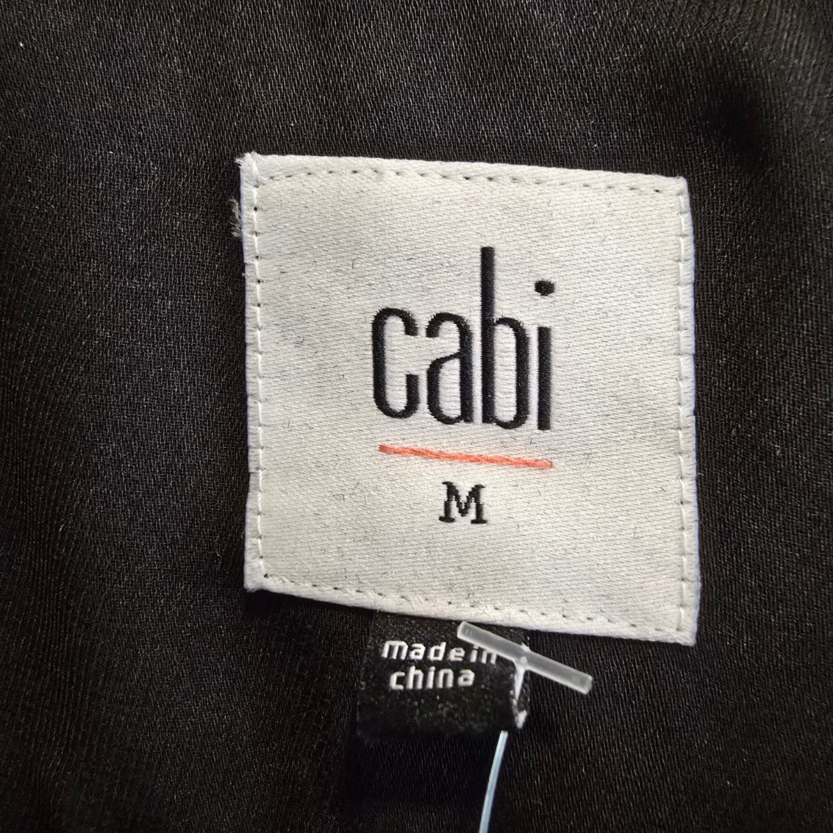 Cabi Fiore Black Floral Print Sheer V-neck Tunic Top Size M