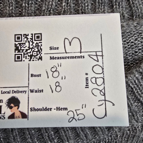 Woolrich Grey Knit Owl Sweater Size M