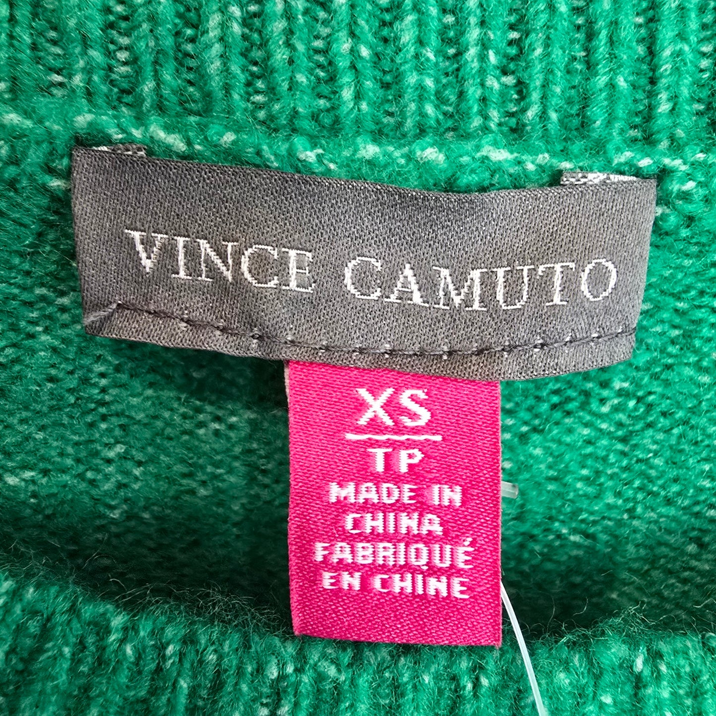 Vince Camuto Green Knit Sweater Size XS