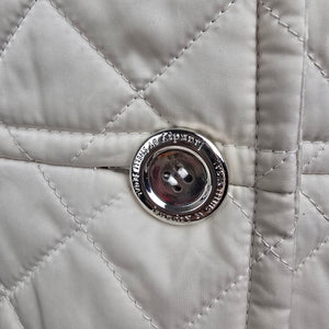 Laundry by Shelli Segal Cream Quilted Jacket Size XS