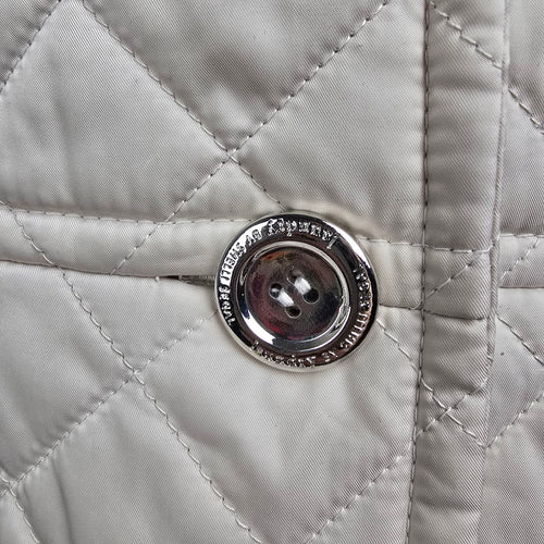 Laundry by Shelli Segal Cream Quilted Jacket Size XS