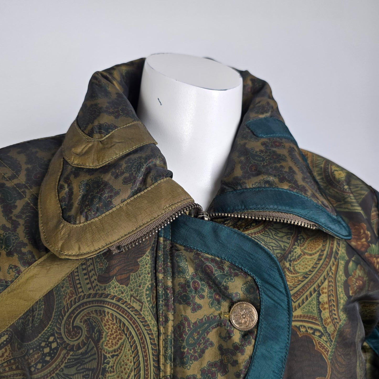 Vintage 90s Perspective Brown Winter Ski Jacket Size M