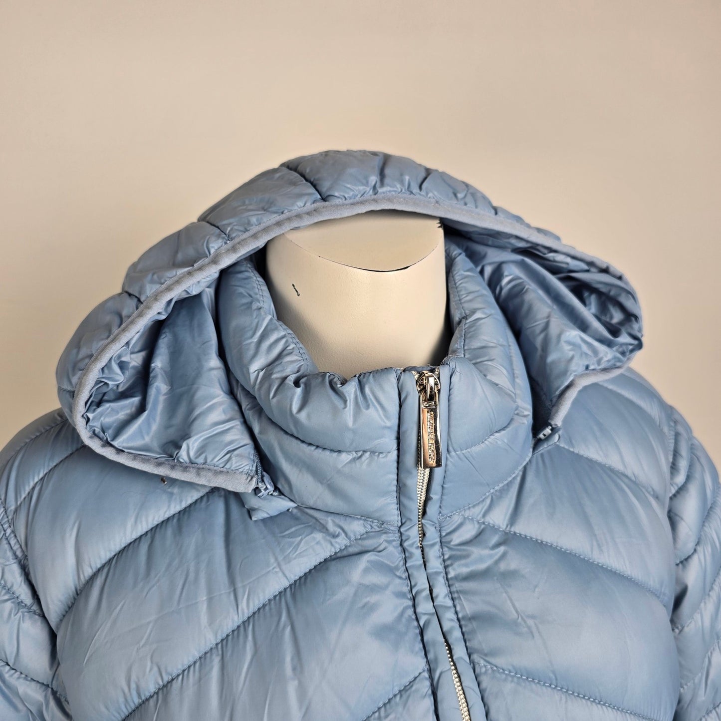Michael Kors Blue Packable Puffer Coat Size 2X