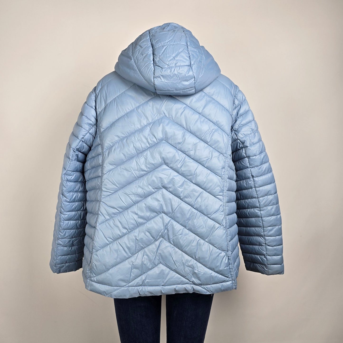 Michael Kors Blue Packable Puffer Coat Size 2X