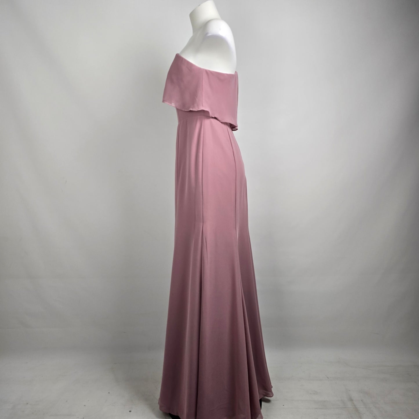 Azazie Pink Event Bridesmaids One Shoulder Gown Size 6