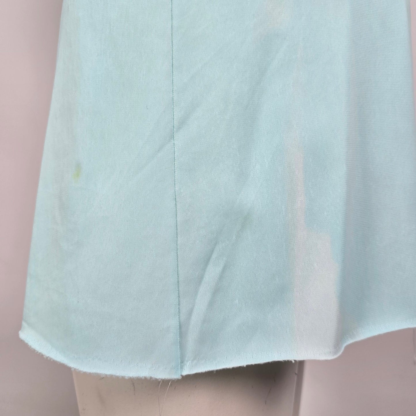 Vintage Harvey Woods Blue Lace Lingerie Slip Dress Size 4