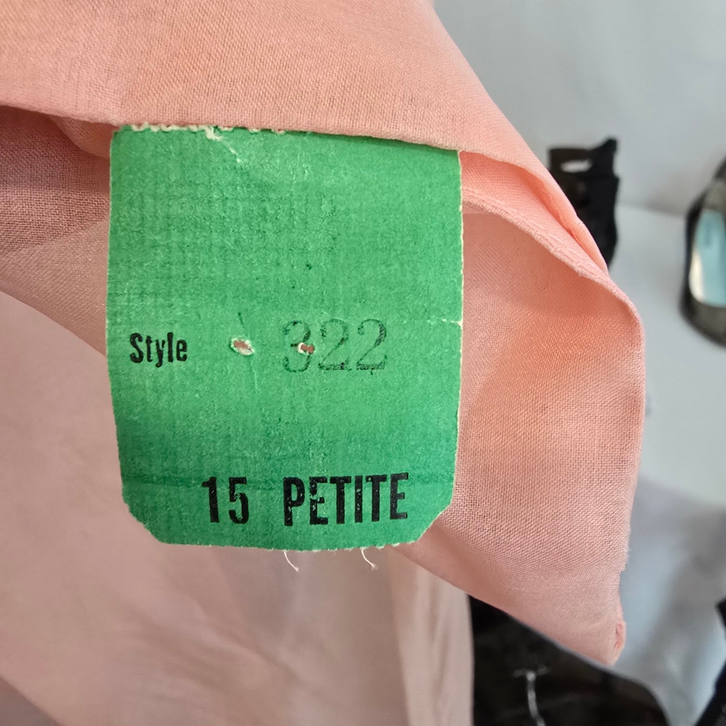 Vintage Pink Sheer Neck Tie Jacket Cardigan Size M