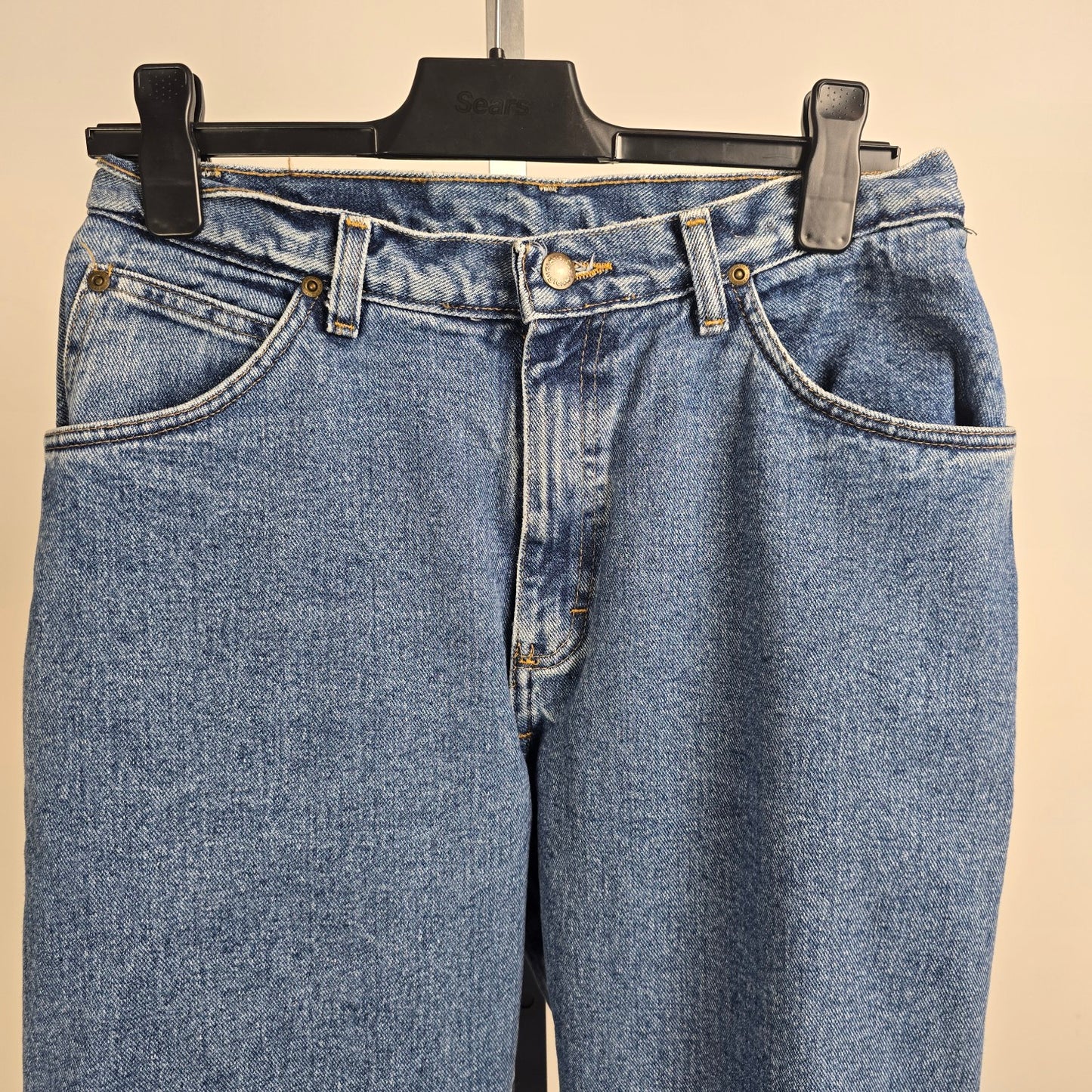 Wrangler Rugged Wear Thermal Straight Leg Denim Jeans Size 9/10 Tall