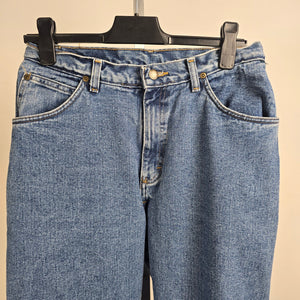 Wrangler Rugged Wear Thermal Straight Leg Denim Jeans Size 9/10 Tall