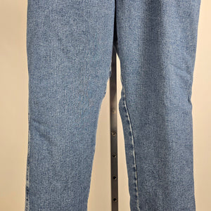 Wrangler Rugged Wear Thermal Straight Leg Denim Jeans Size 9/10 Tall