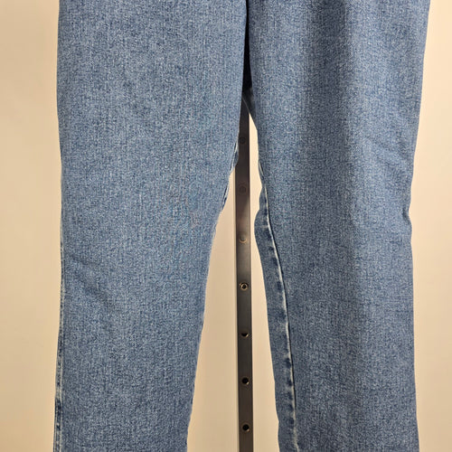 Wrangler Rugged Wear Thermal Straight Leg Denim Jeans Size 9/10 Tall