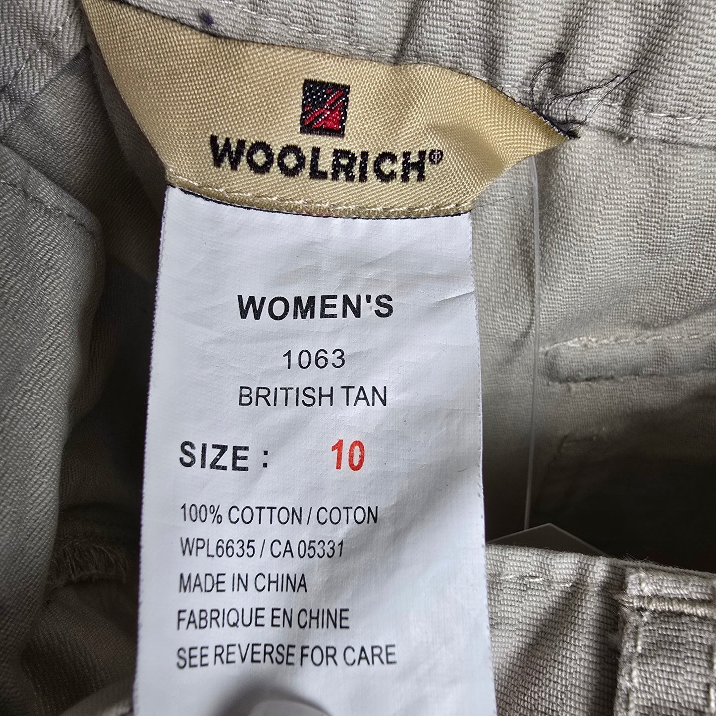 Woolrich Beige 1063 Straight Stretch Hiking Outdoor Pants Size 10