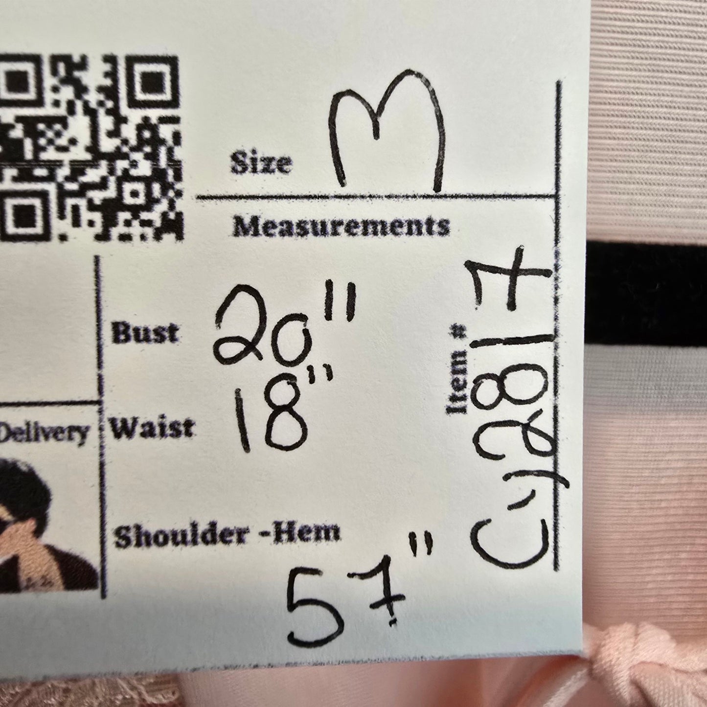 Vintage Clasilk Pink Lace Night Gown Dress Size M