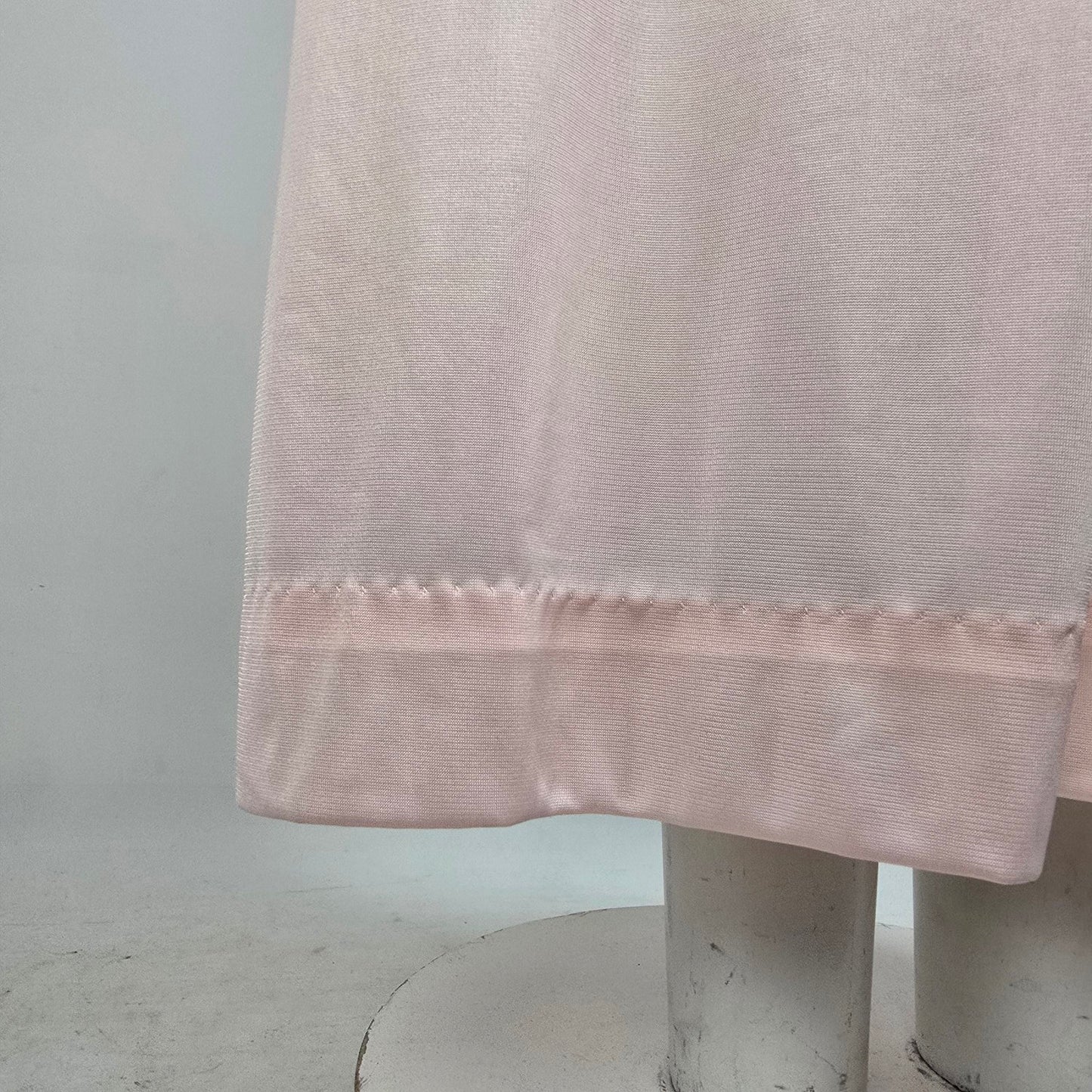 Vintage Clasilk Pink Lace Night Gown Dress Size M