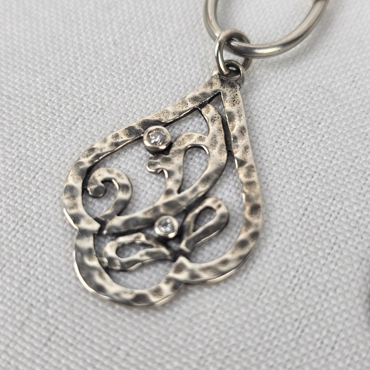 SILPADA W2287 Sterling Silver CUBIC ZIRCONIA CZ Seed Bead Drop Earrings