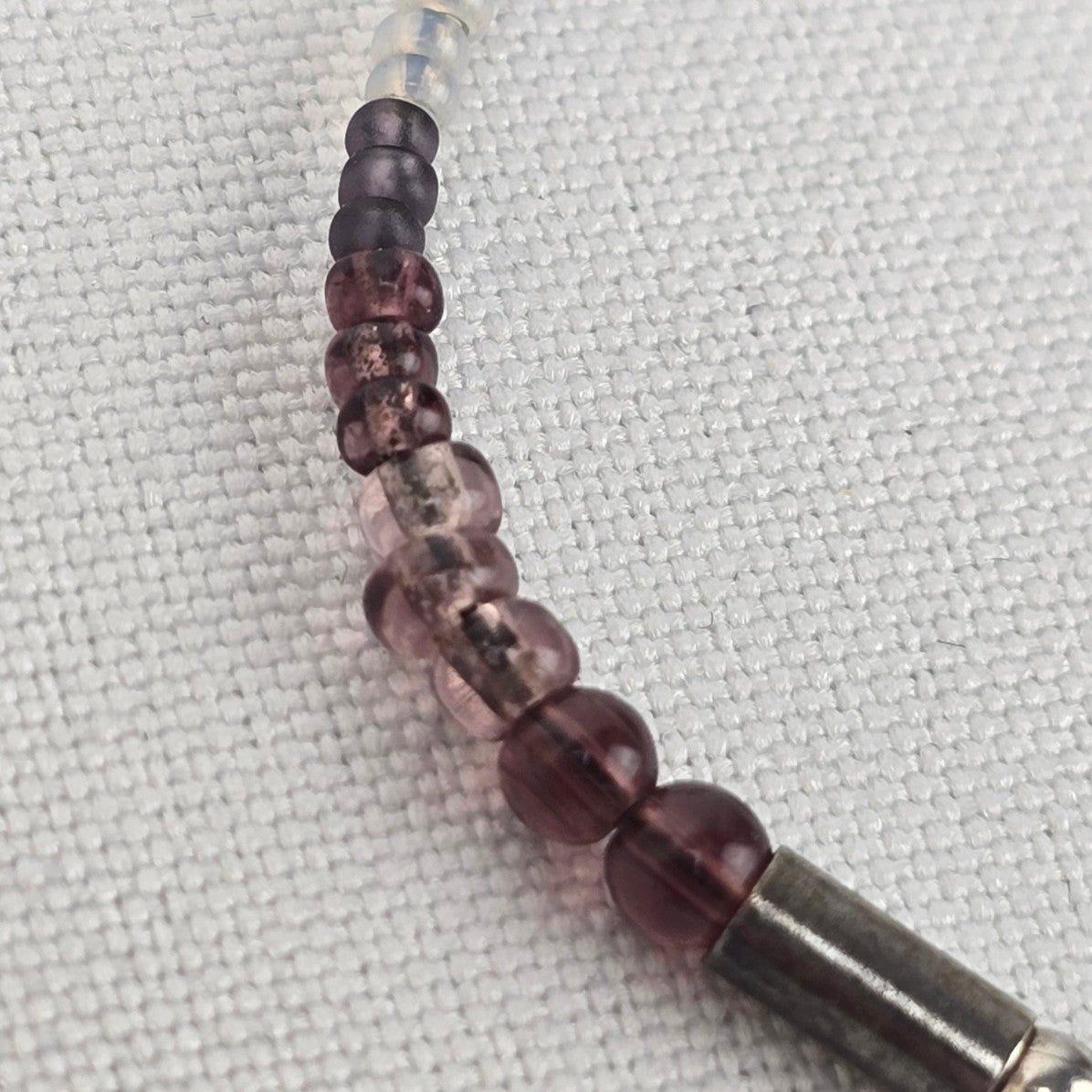 Silpada Sterling Silver Purple PANACHE Glass Bead Earrings