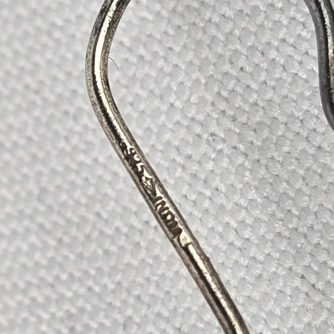 Silpada Sterling Silver Purple PANACHE Glass Bead Earrings