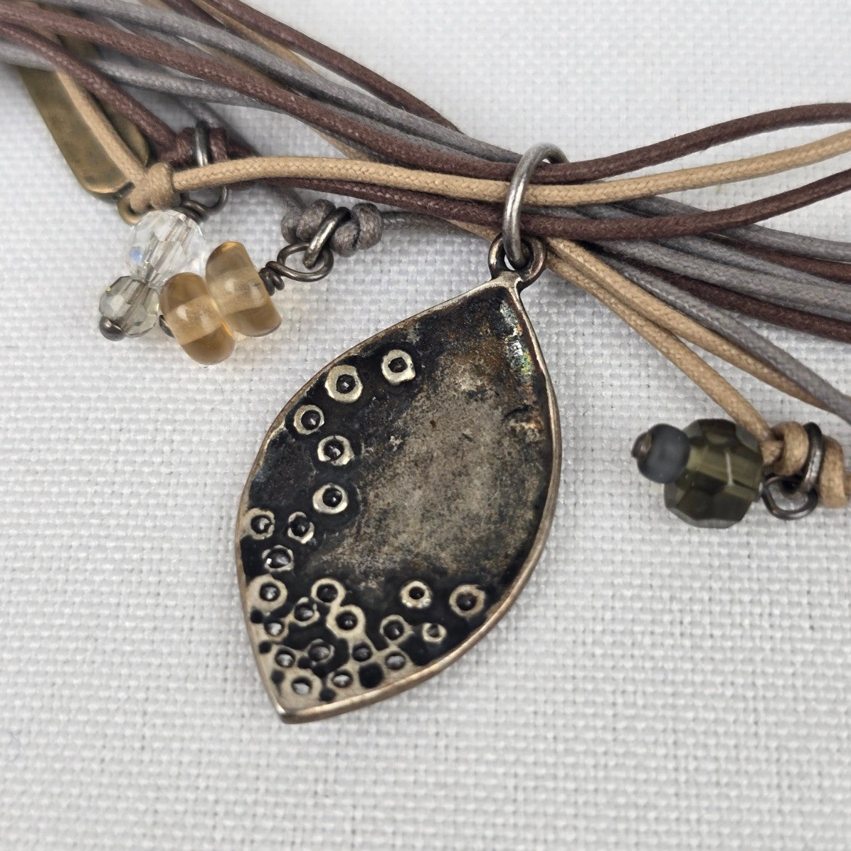 Silpada Sterling Silver Brown & Grey TREASURE CHEST Necklace