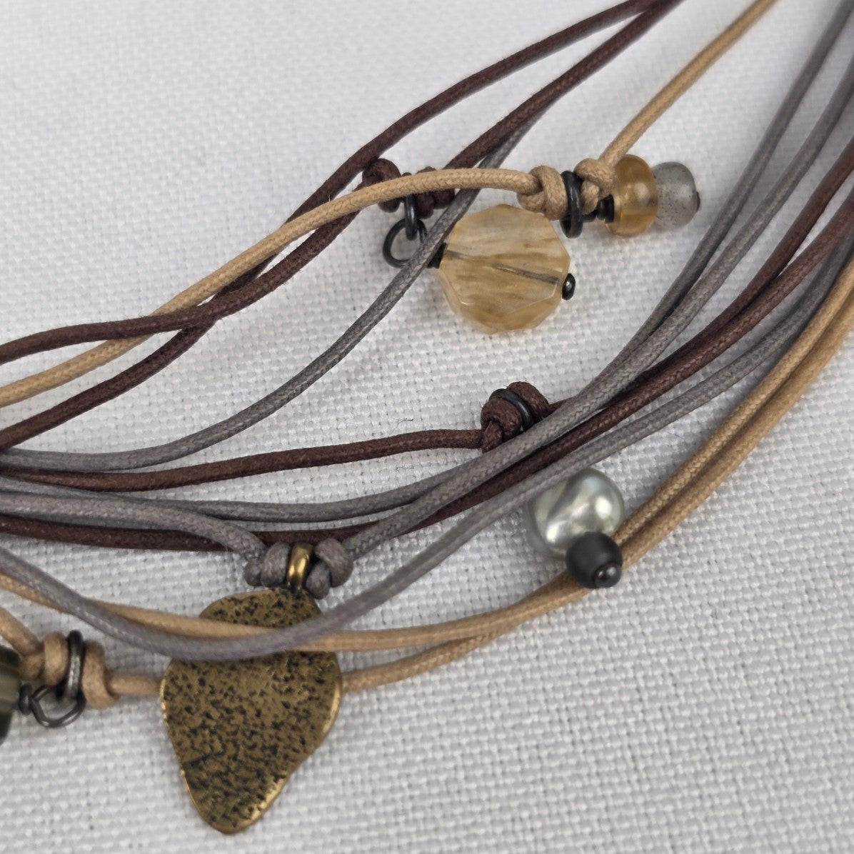 Silpada Sterling Silver Brown & Grey TREASURE CHEST Necklace