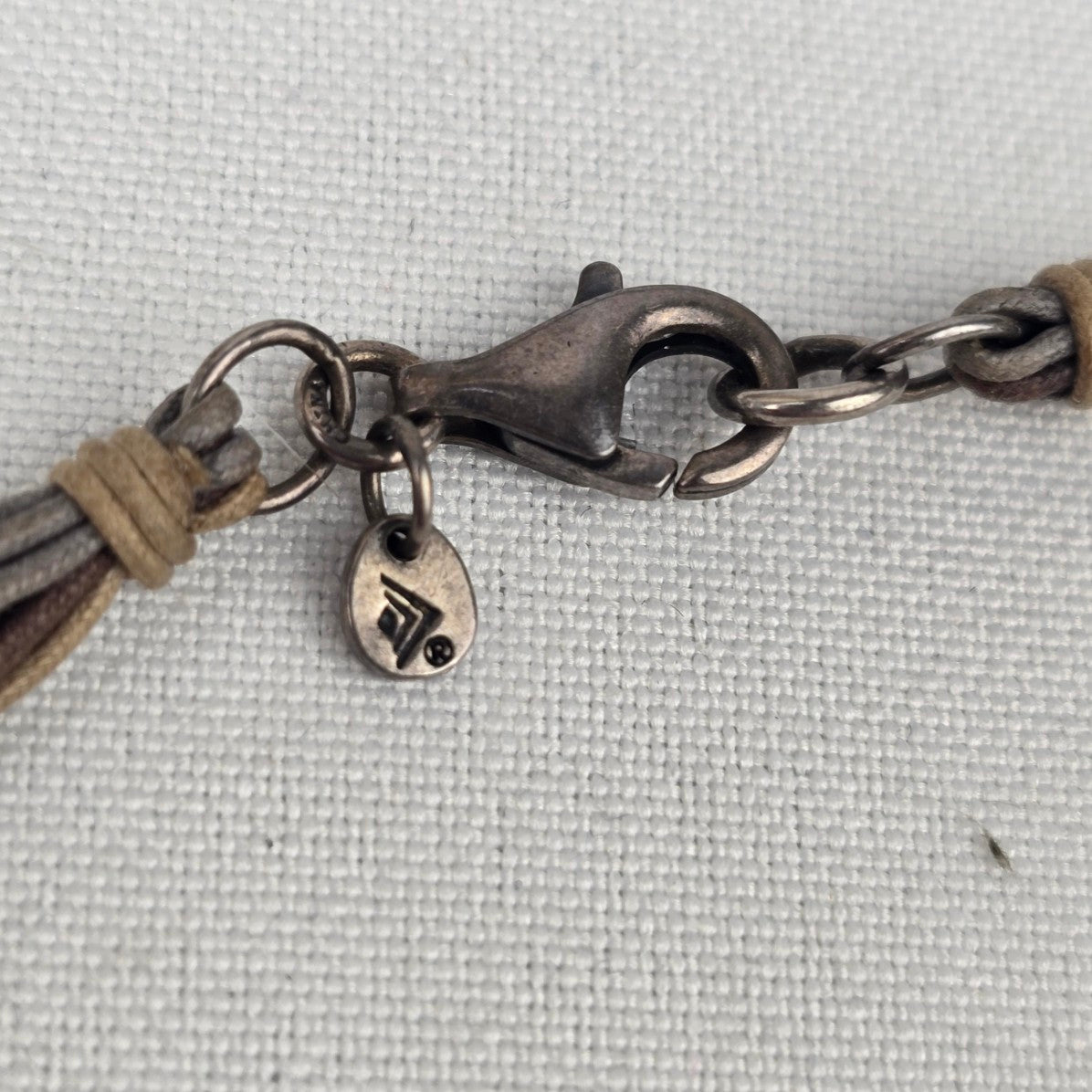 Silpada Sterling Silver Brown & Grey TREASURE CHEST Necklace