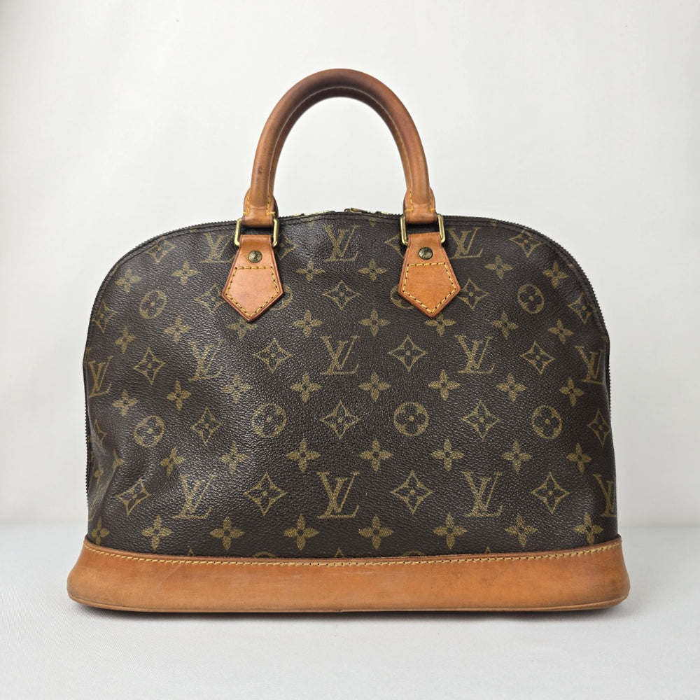 Louis Vuitton Alma Monogram Top Handle Satchel Purse