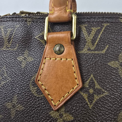 Louis Vuitton Alma Monogram Top Handle Satchel Purse