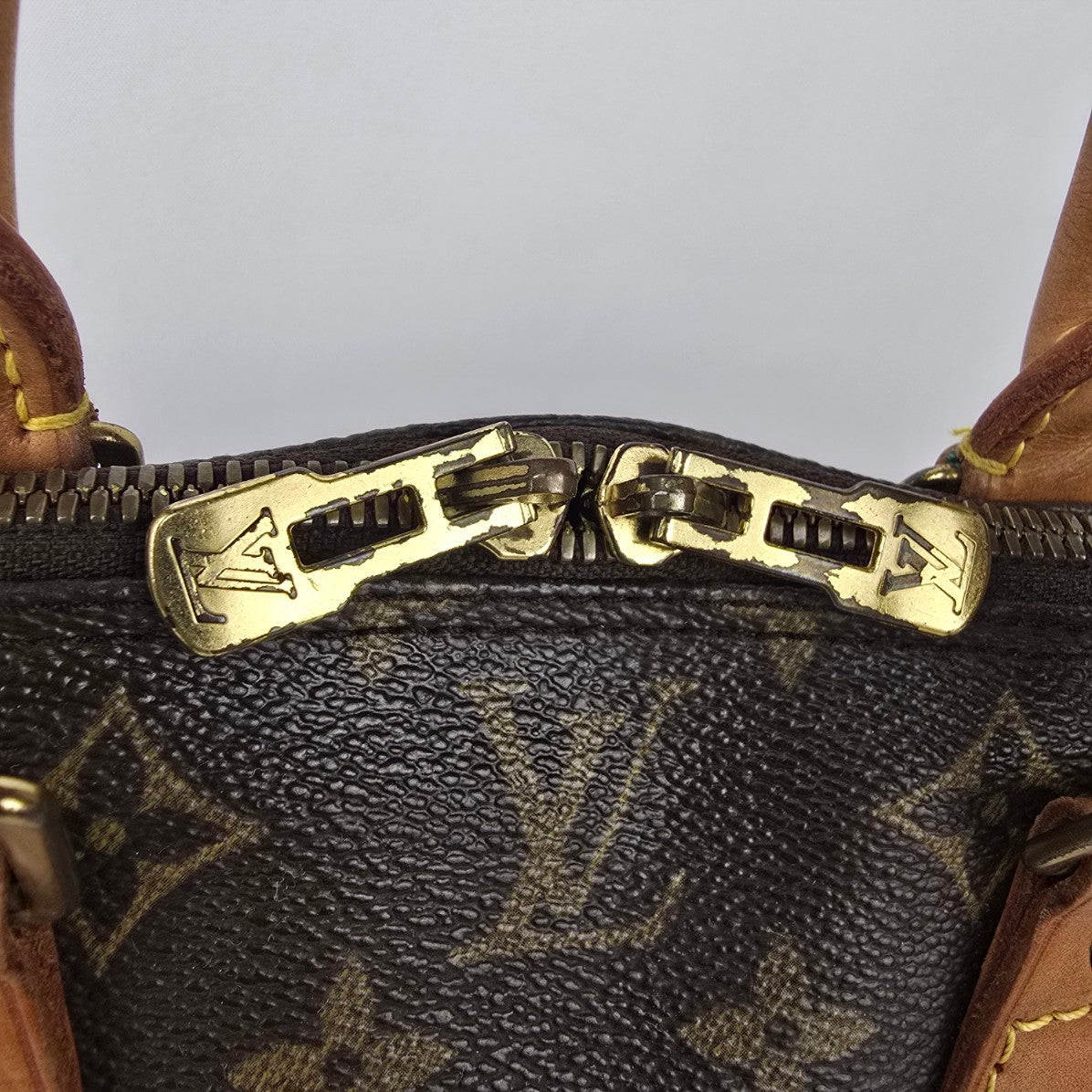 Louis Vuitton Alma Monogram Top Handle Satchel Purse