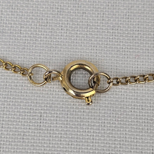 Vintage Gold Tone Horse Pendant Necklace
