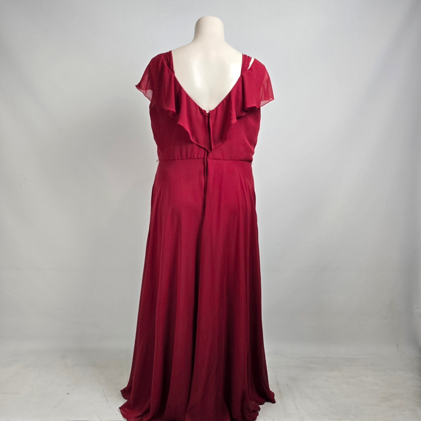 Mori Lee Burgundy Bridesmaids Event Gown Size 24