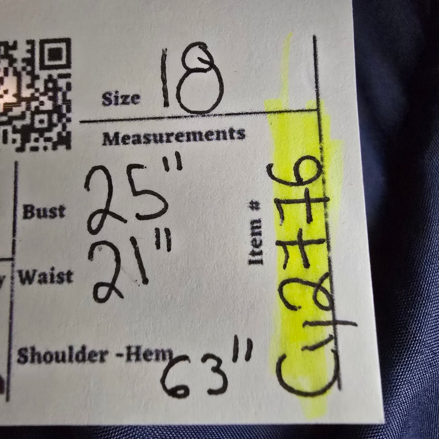 Blue Satin Mermaid Event Gown Size 18