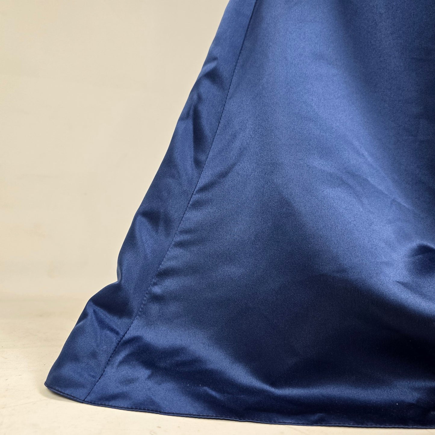 Blue Satin Mermaid Event Gown Size 18