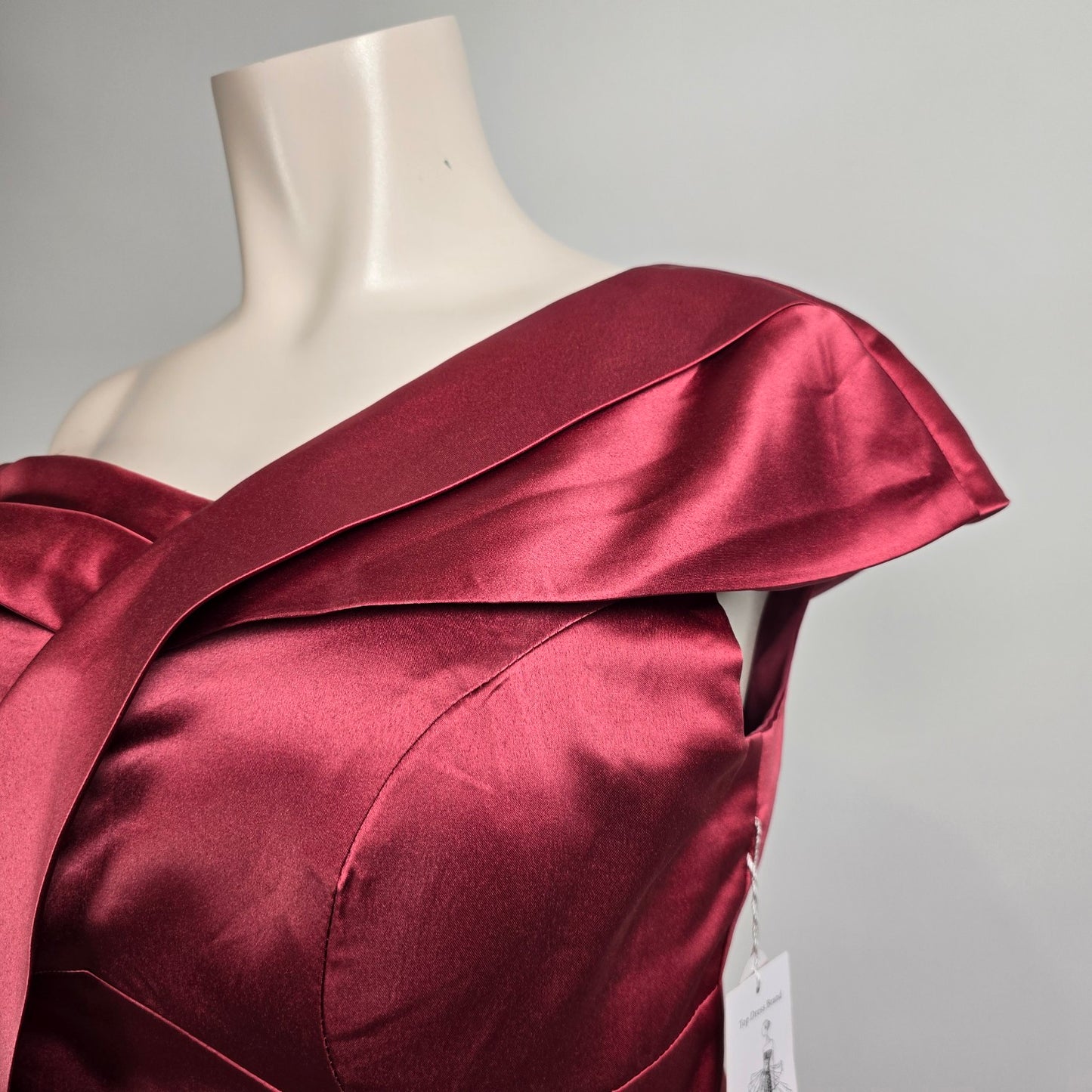 Burgundy Satin Eventwear Gown Size L/XL
