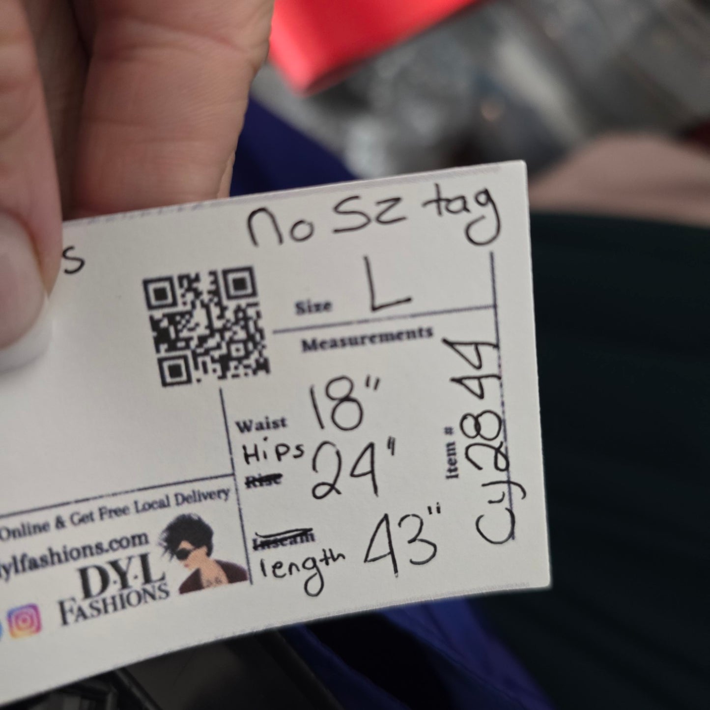 Blue Metallic Two Piece Top & Skirt Set Size L/XL