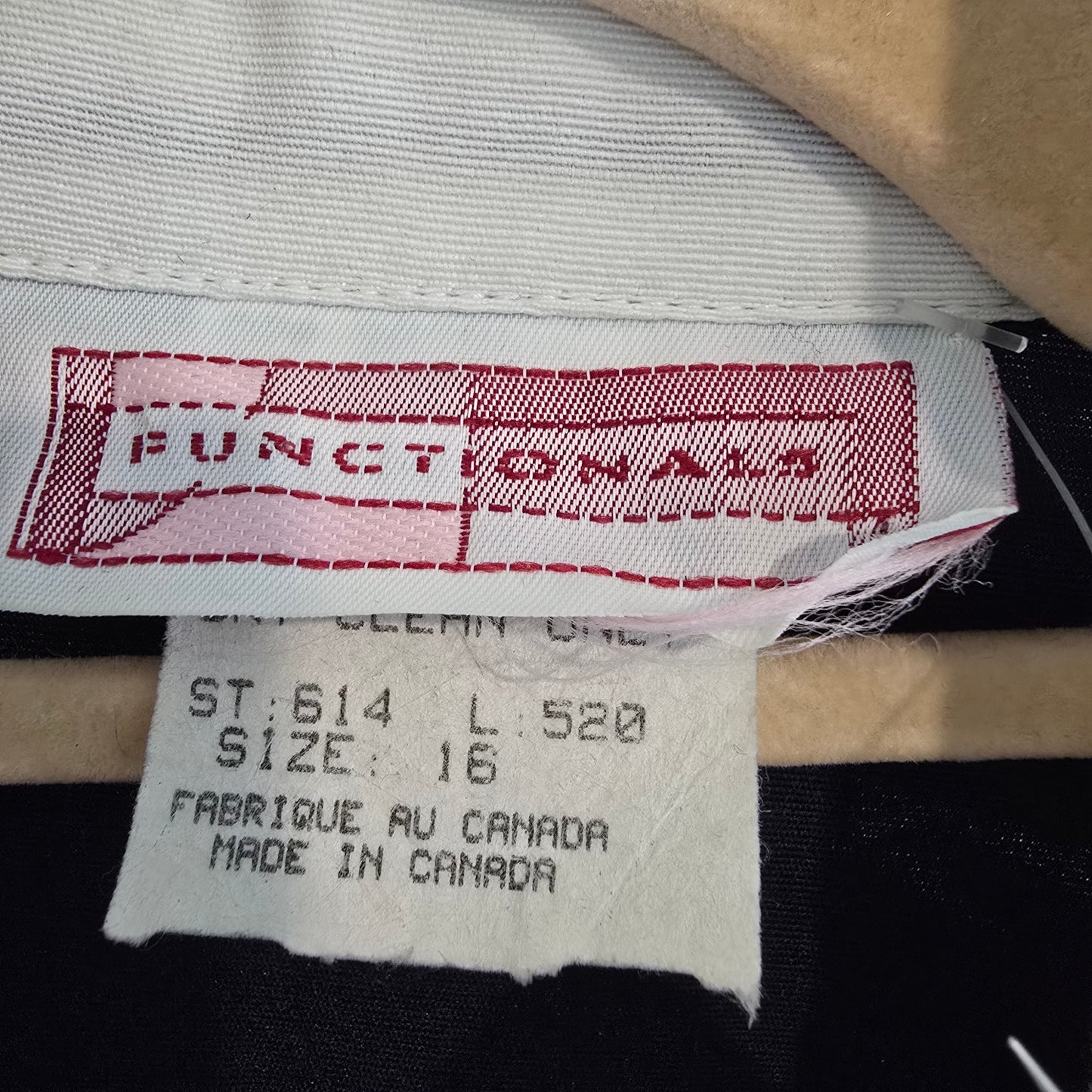 Vintage Functionals Navy Button Up Midi Dress Size L