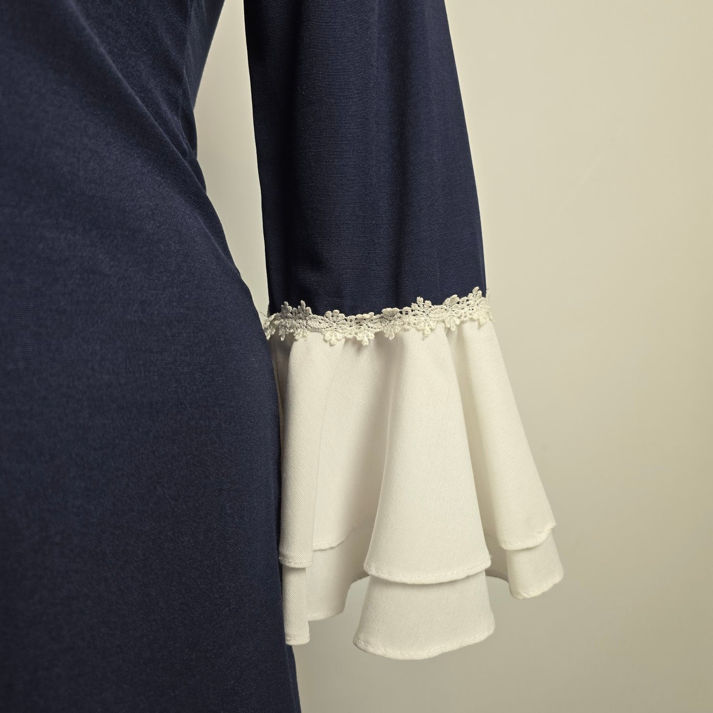 Vintage Functionals Navy Button Up Midi Dress Size L