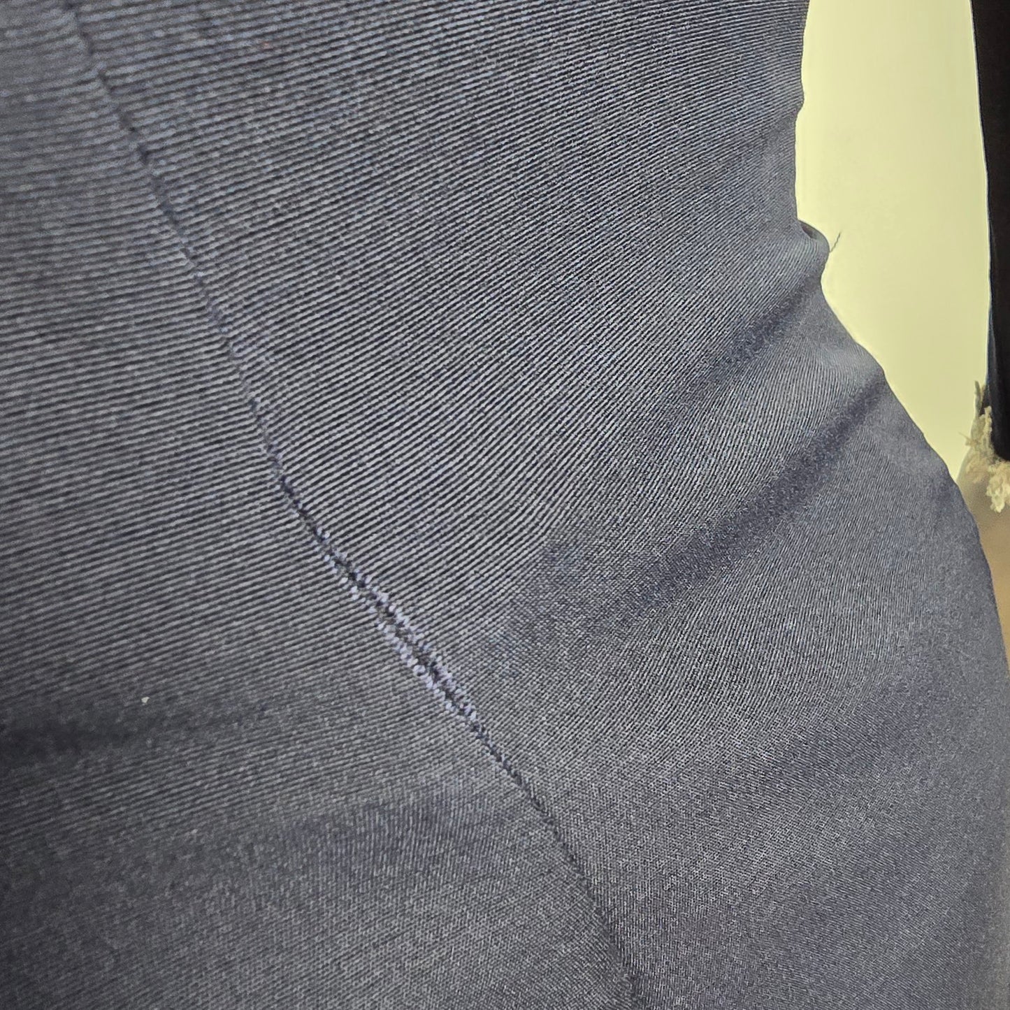 Vintage Functionals Navy Button Up Midi Dress Size L