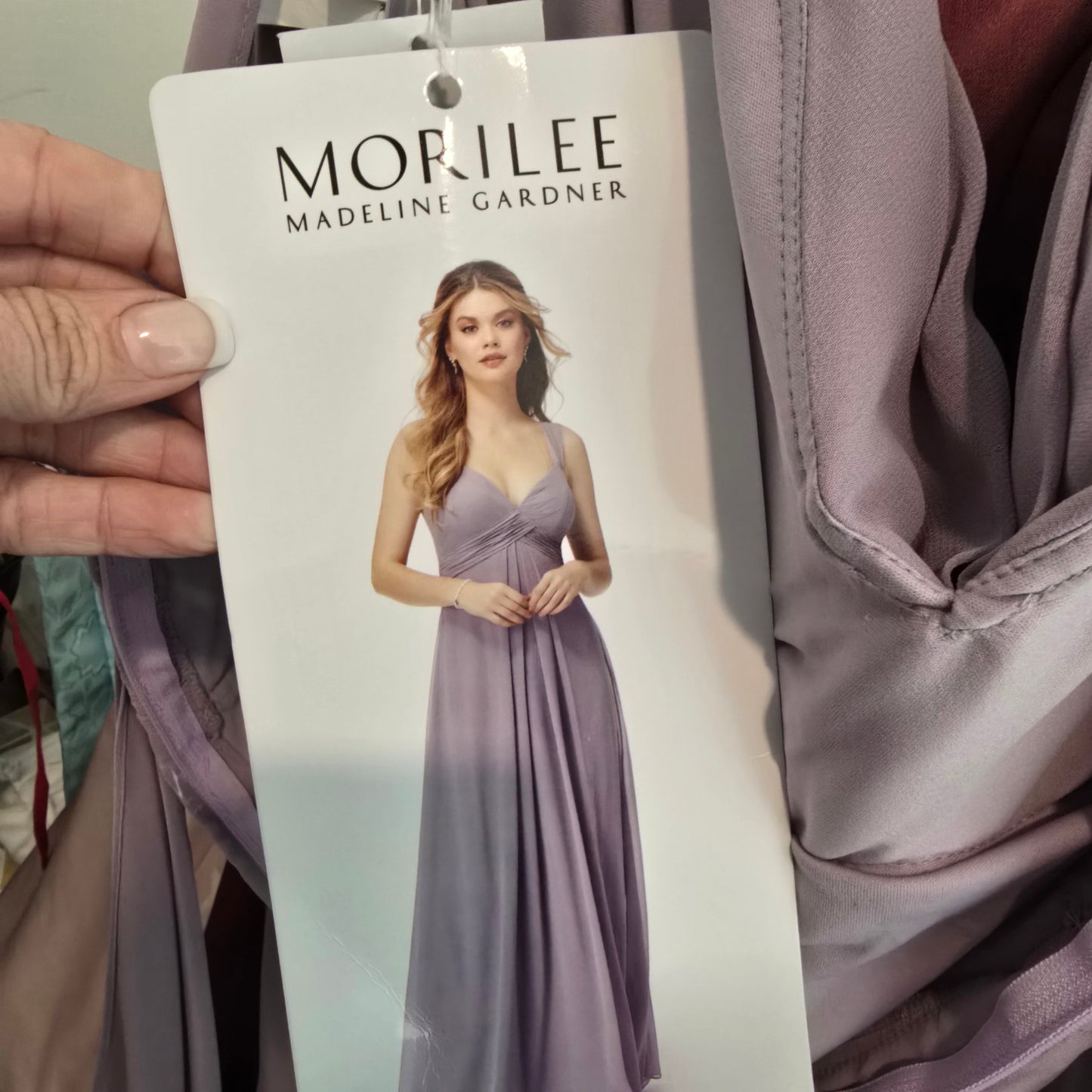 Mori Lee French Lilac Bridesmaids Dress Size 16 Style 21734