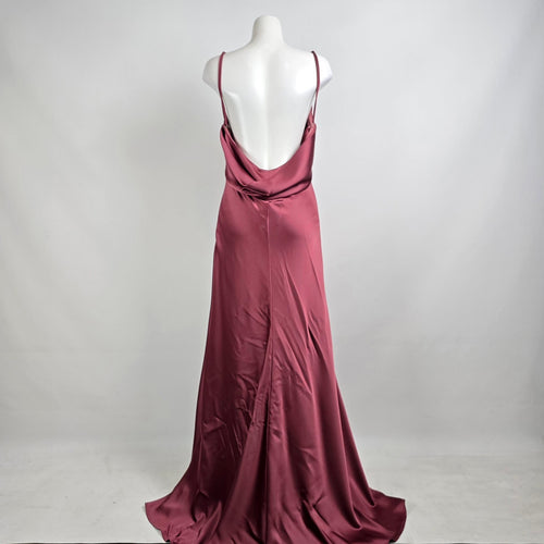Mori Lee Rosewood Bridesmaids Gown Size 10 Style 21740