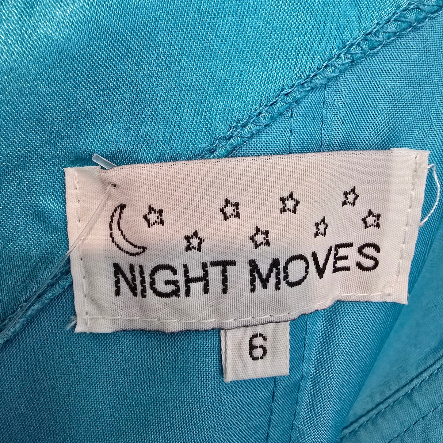 Night Moves Blue Crystal Detail Grad Eventwear Gown Size 6